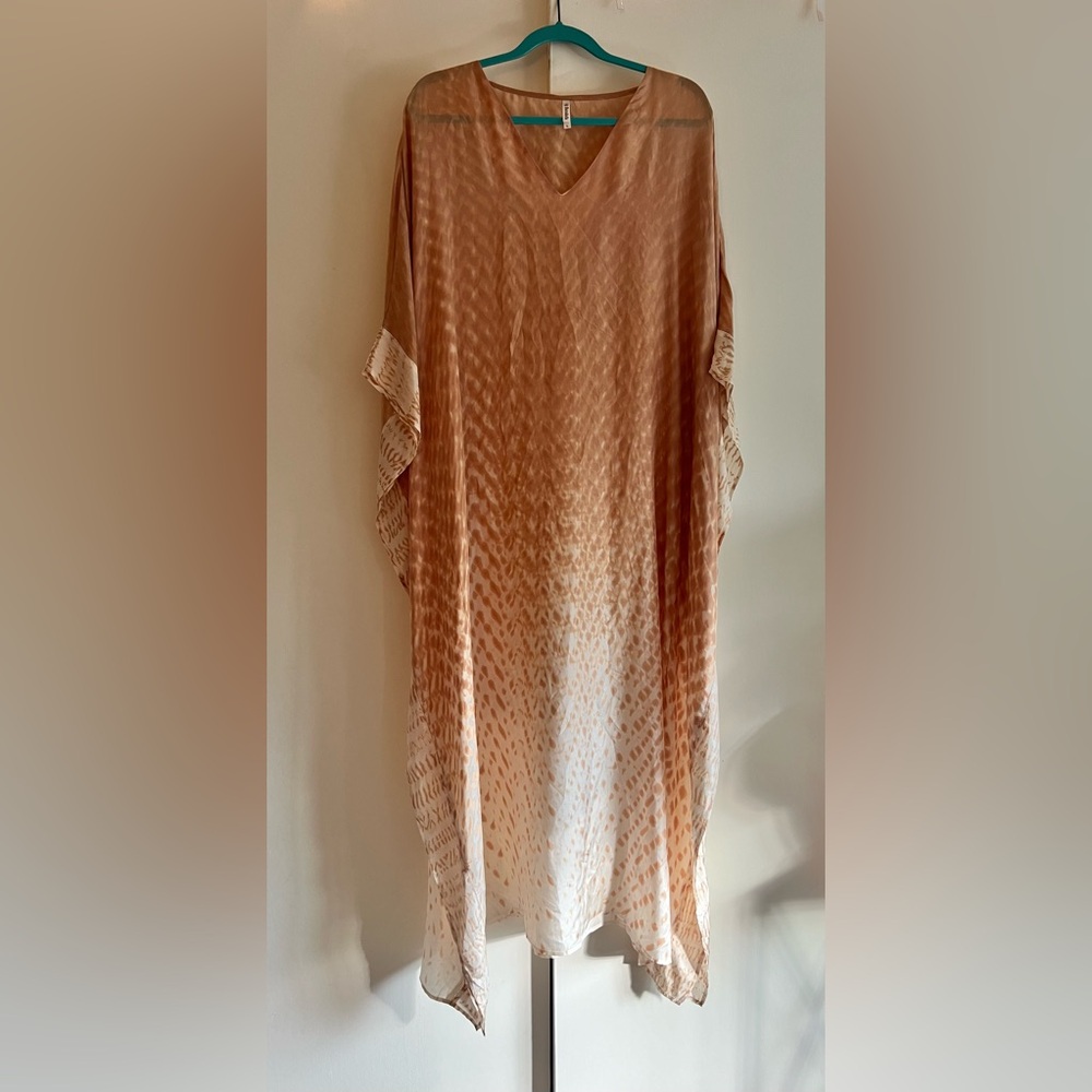FLORABELLA 100% Silk Kaftan, Size L